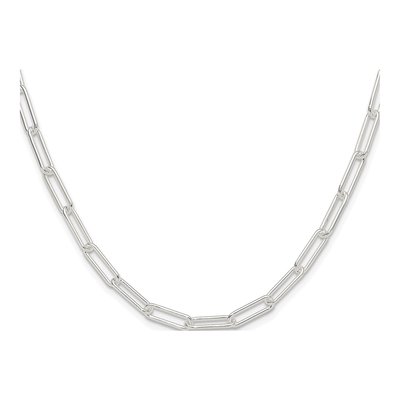 Sterling Silver 4.5mm Paperclip Chain – view 2