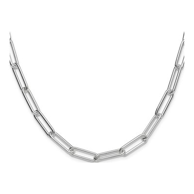 Sterling Silver 6.5mm Paperclip Chain – view 2