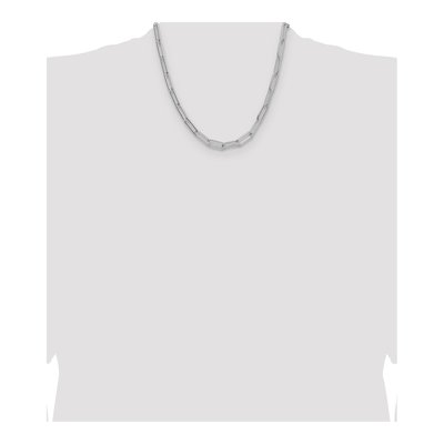 Sterling Silver 6.5mm Paperclip Chain – view 4