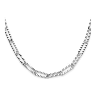 Sterling Silver 6.5mm Paperclip Chain – view 2