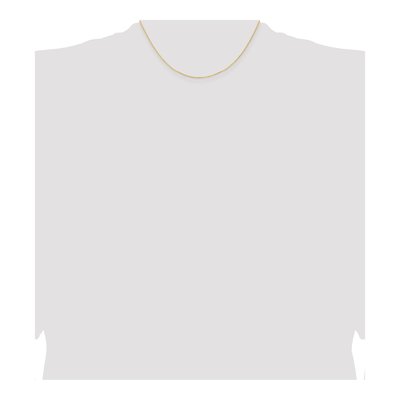 Sterling Silver 1mm Gold-Flash Curb Chain – view 2