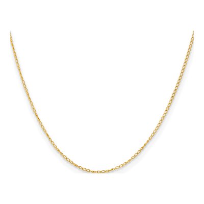 Sterling Silver 1mm Gold-Flash Curb Chain – view 3