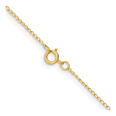Sterling Silver 1mm Gold-Flash Curb Chain – view 4
