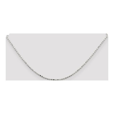 Sterling Silver 1.5mm Beaded Chain – view 4