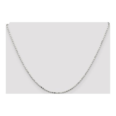 Sterling Silver 1.5mm Beaded Chain – view 4