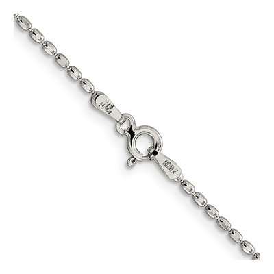 Sterling Silver 1.5mm Beaded Chain – view 3