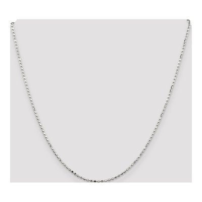 Sterling Silver 1.5mm Beaded Chain – view 4