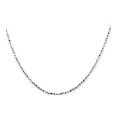 Sterling Silver 1.5mm Beaded Chain – view 2