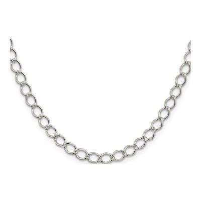 Sterling Silver 5.75mm Open Curb Chain – view 2