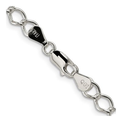 Sterling Silver 5.75mm Open Curb Chain – view 3