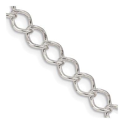 Sterling Silver 5.75mm Open Curb Chain