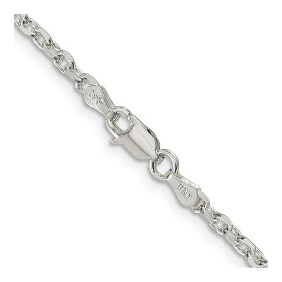 Sterling Silver 2.75mm Diamond-Cut Forzantine Chain – view 3