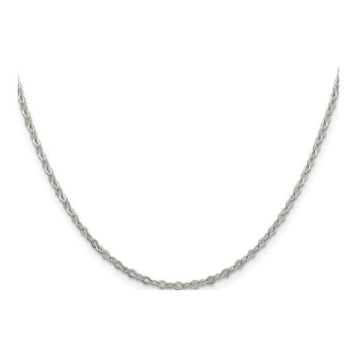Sterling Silver 2.25mm Diamond-Cut Navette Link Chain – view 2