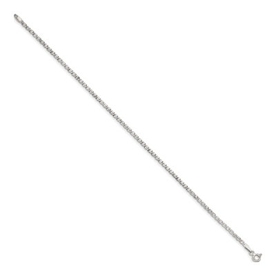 Sterling Silver 2mm Anchor Chain Anklet – view 2