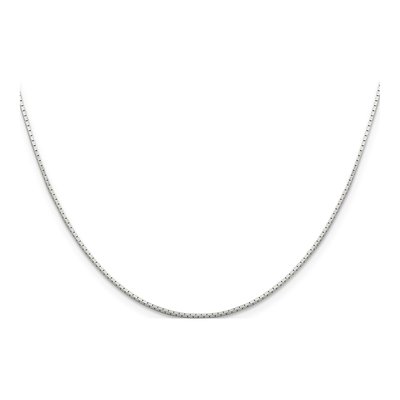 Sterling Silver 1mm Mirror Box Chain – view 2