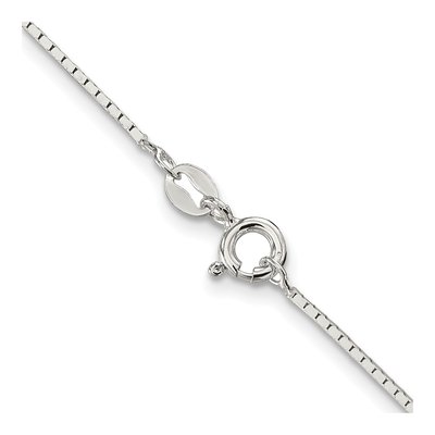 Sterling Silver 1mm Mirror Box Chain – view 3