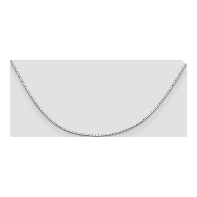 Sterling Silver 1.25mm Mirror Box Chain – view 4
