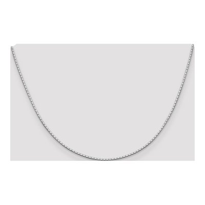 Sterling Silver 1.25mm Mirror Box Chain – view 4