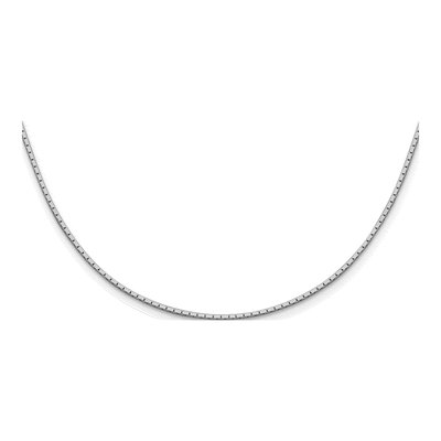 Sterling Silver 1.25mm Mirror Box Chain – view 2
