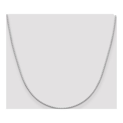 Sterling Silver 1.25mm Mirror Box Chain – view 4