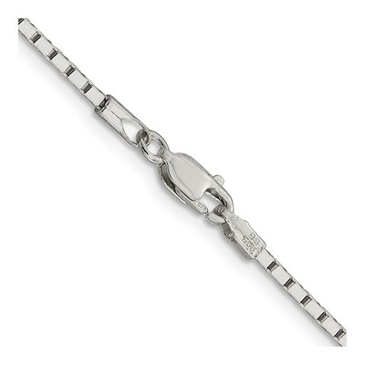 Sterling Silver 1.5mm Mirror Box Chain – view 3
