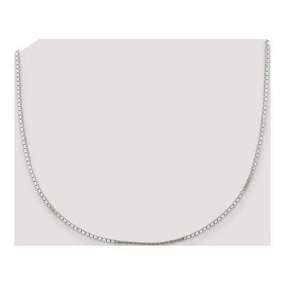 Sterling Silver 1.5mm Mirror Box Chain – view 4