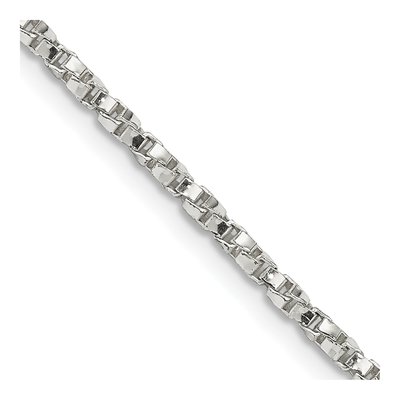 Sterling Silver 2.25mm Twisted Box Chain