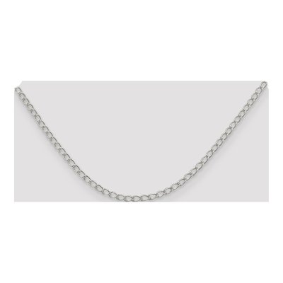 Sterling Silver 3mm Round Open Curb Chain – view 4