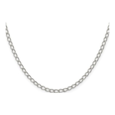 Sterling Silver 3mm Round Open Curb Chain – view 2