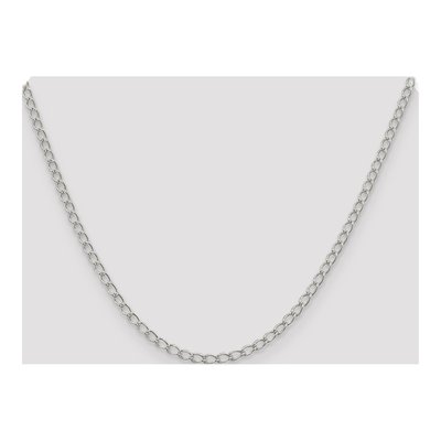 Sterling Silver 3mm Round Open Curb Chain – view 4