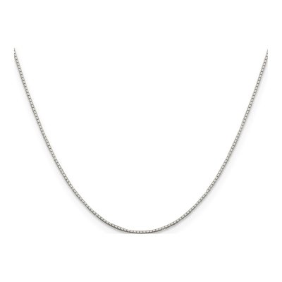 Sterling Silver 0.6mm Mirror Box Chain – view 2