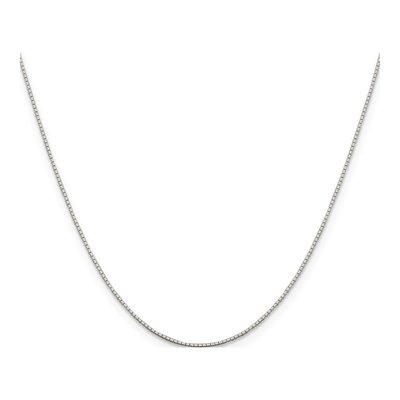 Sterling Silver 0.6mm Diamond-Cut Mirror Box Chain – view 2