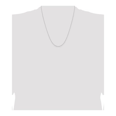 Sterling Silver 0.6mm Diamond-Cut Mirror Box Chain – view 4