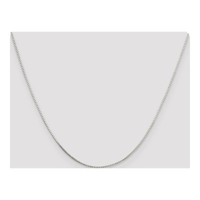 Sterling Silver 0.7mm Diamond-Cut Mirror Box Chain – view 4