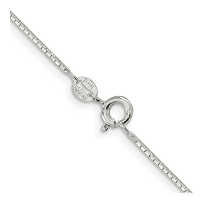 Sterling Silver 0.9mm Mirror Box Chain – view 3