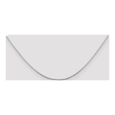 Sterling Silver 0.9mm Mirror Box Chain – view 4