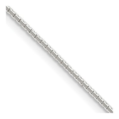 Sterling Silver 0.9mm Mirror Box Chain