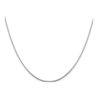 Sterling Silver 0.9mm Mirror Box Chain – view 2