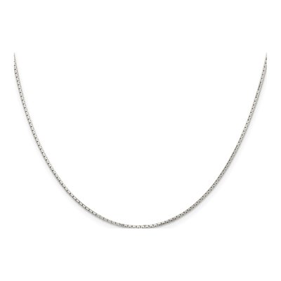 Sterling Silver 1.2mm Mirror Box Chain – view 2