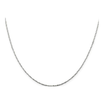 Sterling Silver 1mm Twisted Serpentine Chain – view 2