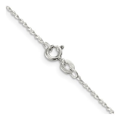 Sterling Silver 1mm Twisted Serpentine Chain – view 3