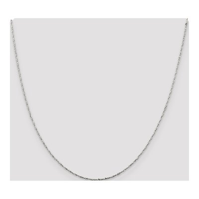 Sterling Silver 1mm Twisted Serpentine Chain – view 4