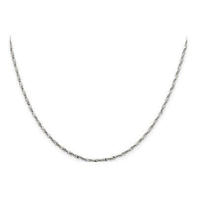 Sterling Silver 1.6mm Twisted Serpentine Chain – view 2
