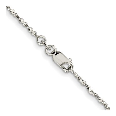 Sterling Silver 1.6mm Twisted Serpentine Chain – view 3