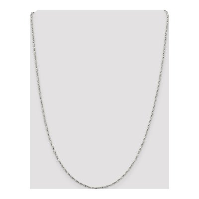 Sterling Silver 1.6mm Twisted Serpentine Chain – view 4