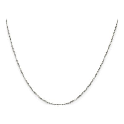 Sterling Silver 1mm Open Curb Chain – view 2