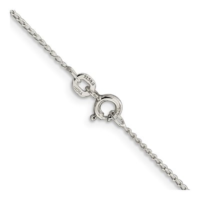 Sterling Silver 1mm Open Curb Chain – view 3