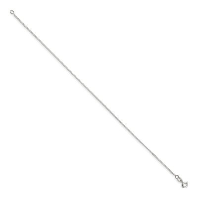 Sterling Silver 1mm Open Curb Chain Anklet – view 2