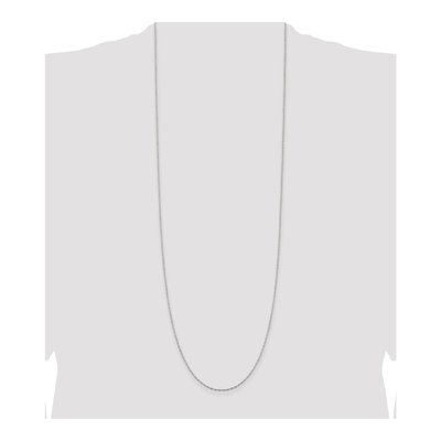 Sterling Silver 1.4mm Flat Oval Cable Chain – view 4