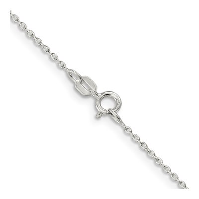 Sterling Silver 1.3mm Cable Forzantine Chain – view 3